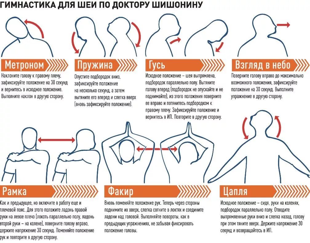 Остеохондроз шейного отдела упражнения гимнастика для шеи. Шишонина комплекс гимнастики для шеи. Гимнастика для шейного отдела позвоночника доктора Шишонина. Комплекс базовых упражнений для шеи доктора Шишонина. Почему плечи вверх