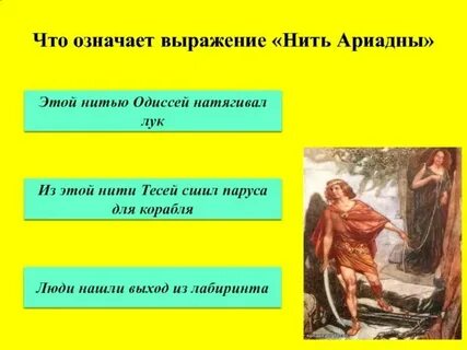 Нить ариадны значение и происхождение фразеологизма