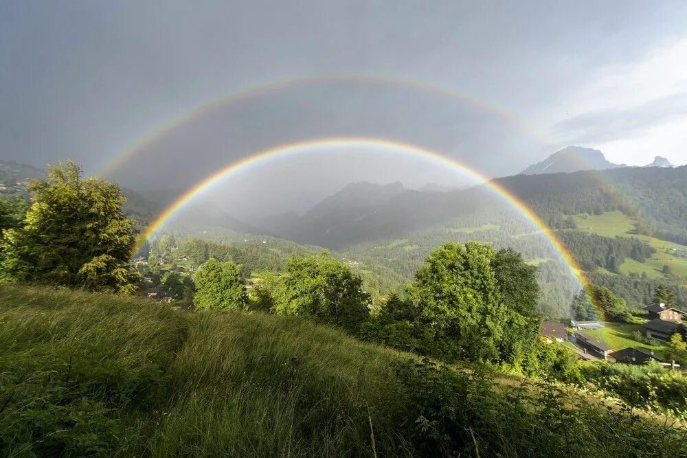 Двойная Радуга. Красивая Радуга. Радуга фото. Радуга фото красивые.