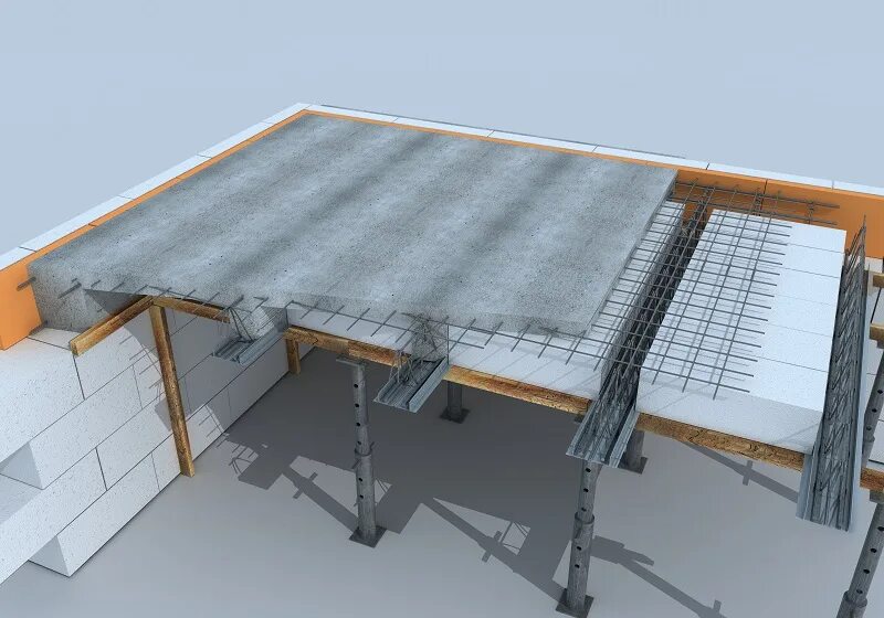 Железобетонный сборно монолитный. Часторебристые сборно-монолитные перекрытия Марко. Плита перекрытия опалубка монолит. Сборно монолитные перекрытия жб плиты и монолит. Монолит по профнастилу н75.