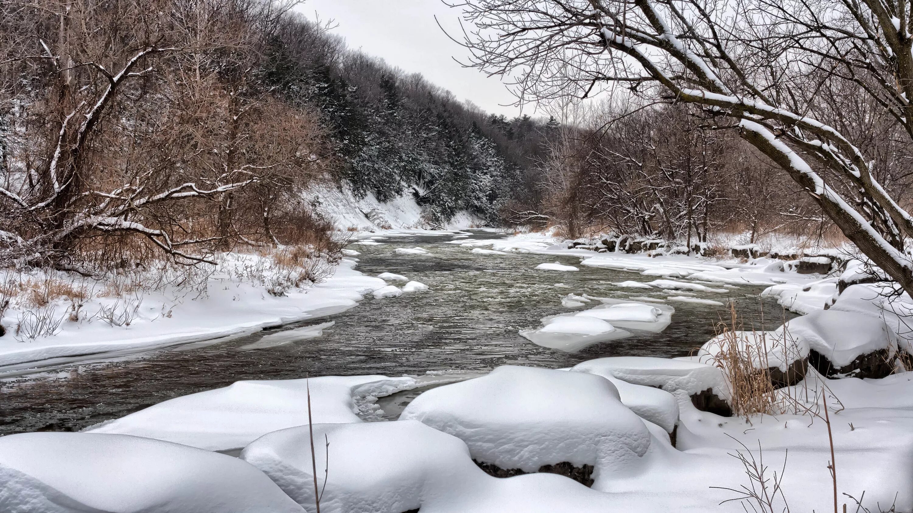 Какая речка холодно. Ранняя зима. Река зимой.