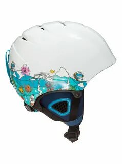 Голубые детские сноубордические шлемы quiksilver