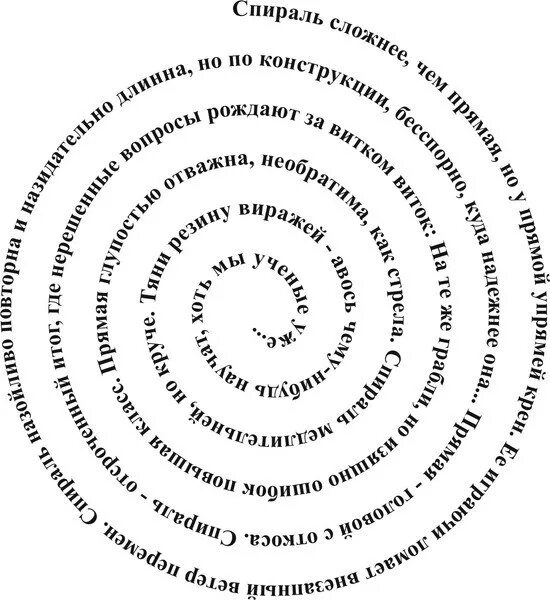 Спираль. Текст по спирали. Спиральная форма. Круг в виде спирали. Из букв доверие