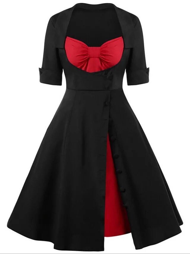 Платья красного черного цвета