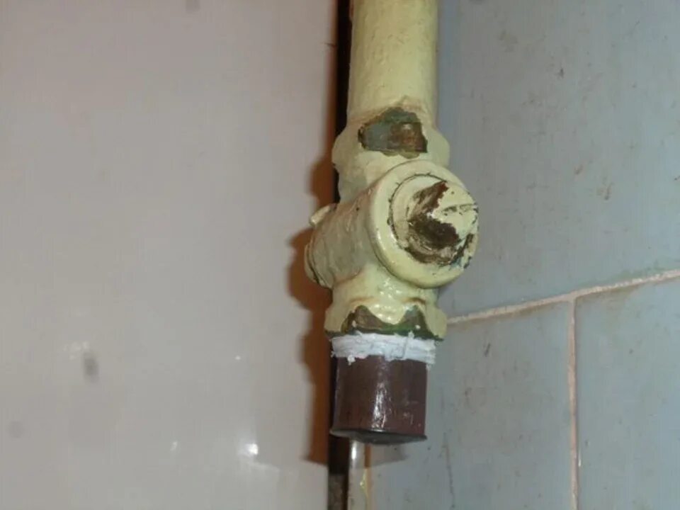 Положение закрыт газового крана