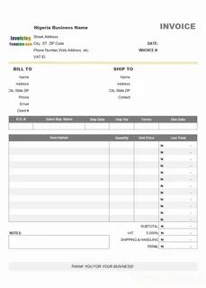 Billing invoice