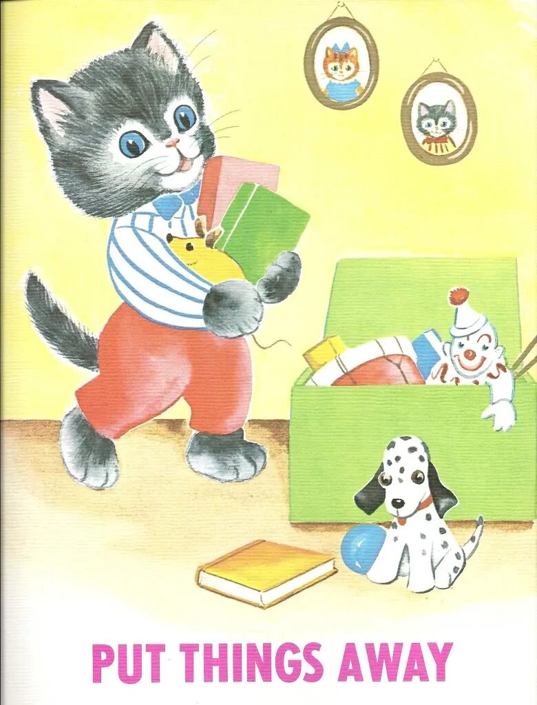 Put things. Put things away. put away flashcard. put away your things. put away toys.