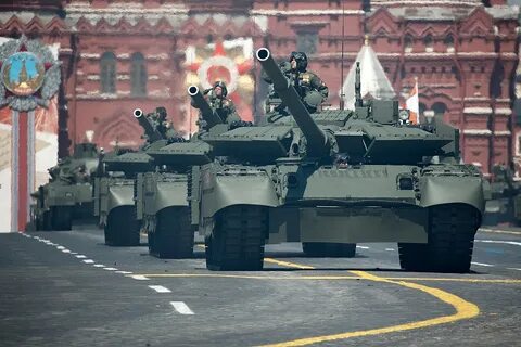 Колонна танков москва