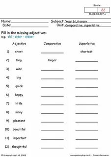 Superlatives liveworksheets