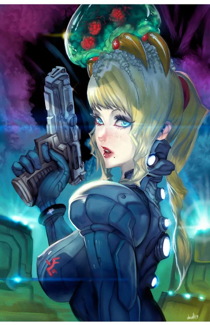 Girls control girls. Самус Аран. Самус Аран контроль разума. Metroid Samus parasite. Самус Аран parasite х.