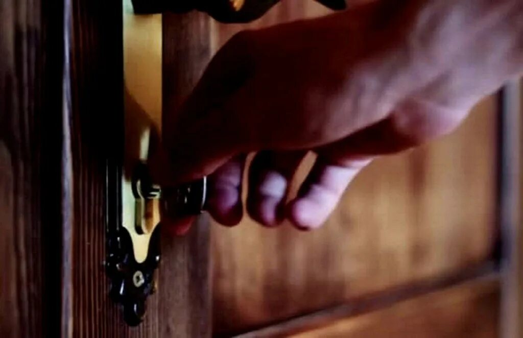 I remember locking the door