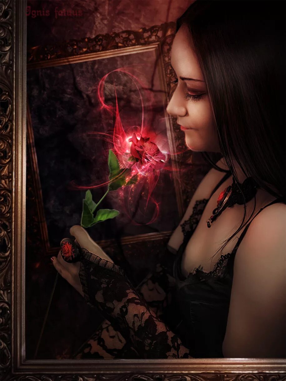 Магическая привязка. Ведьма с розой. Фэнтези девушка с розой. Девушка фэнтези с красной розой. Магическая фотосессия с розами.