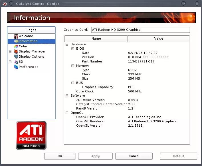 Драйвер ati radeon graphics