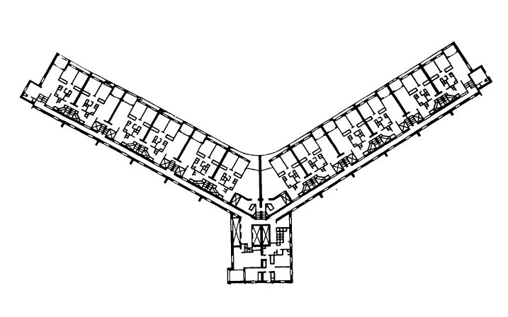 Планировка галерейных домов Diagram, Floor plans, Hungary