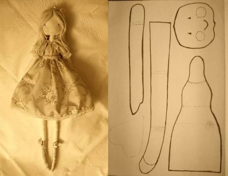 Muñecos Artesanales de tela.... (yaye! A cute doll pattern for free!!)..? Dukkek