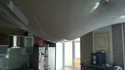 Ремонт потолка после затопления