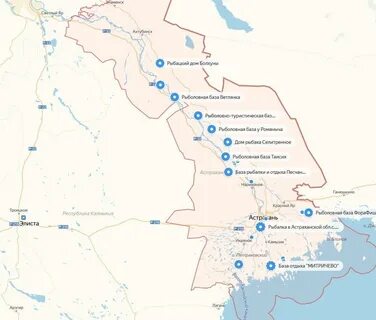 Карта баз астрахань