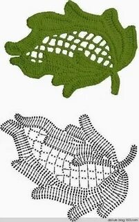 Ирландские листики крючком