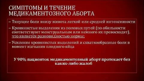 После выкидыша болит низ