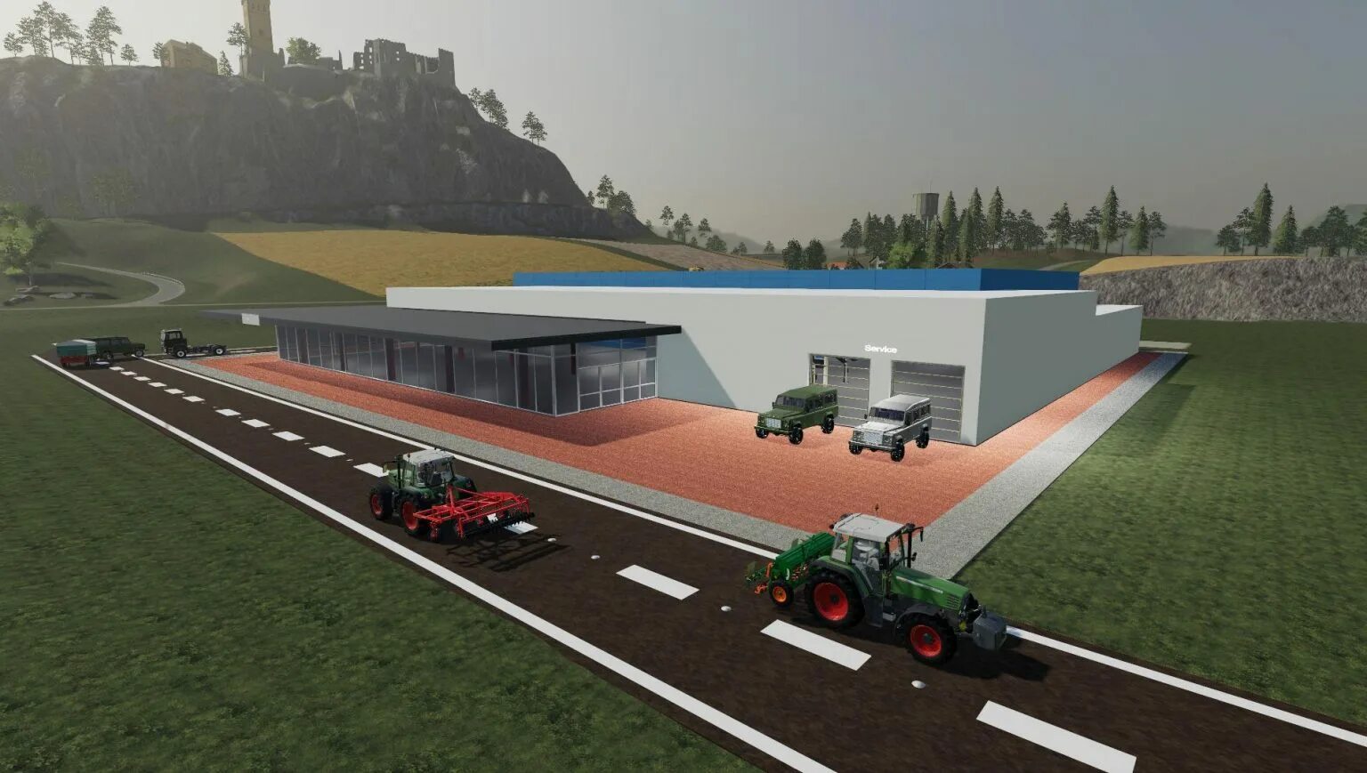 Фс 19 мод 1.7. Placeable dealership фс 19. автосалон farming simulator 2019. автосалон для фс17. farming simulator 19 моды вилла.