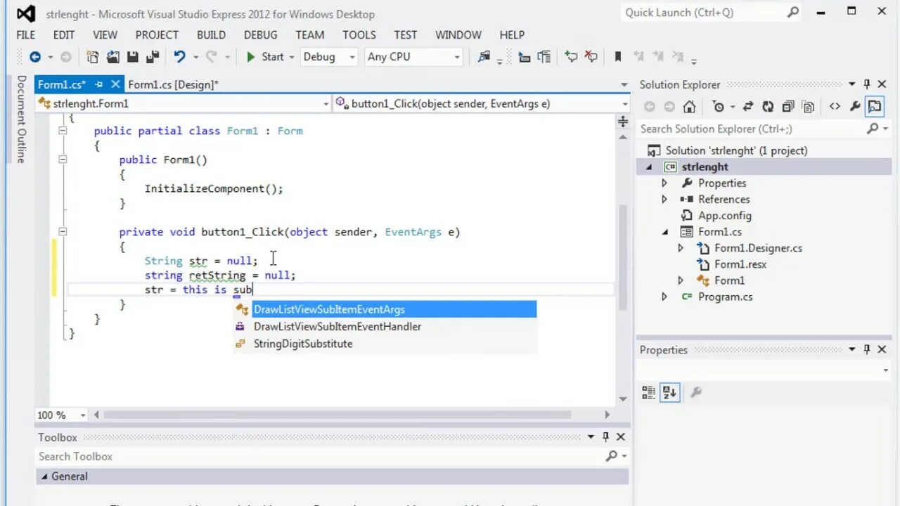 C string substring. Substring это в с#. переменная string c#. метод substring c#. substring visual studio.