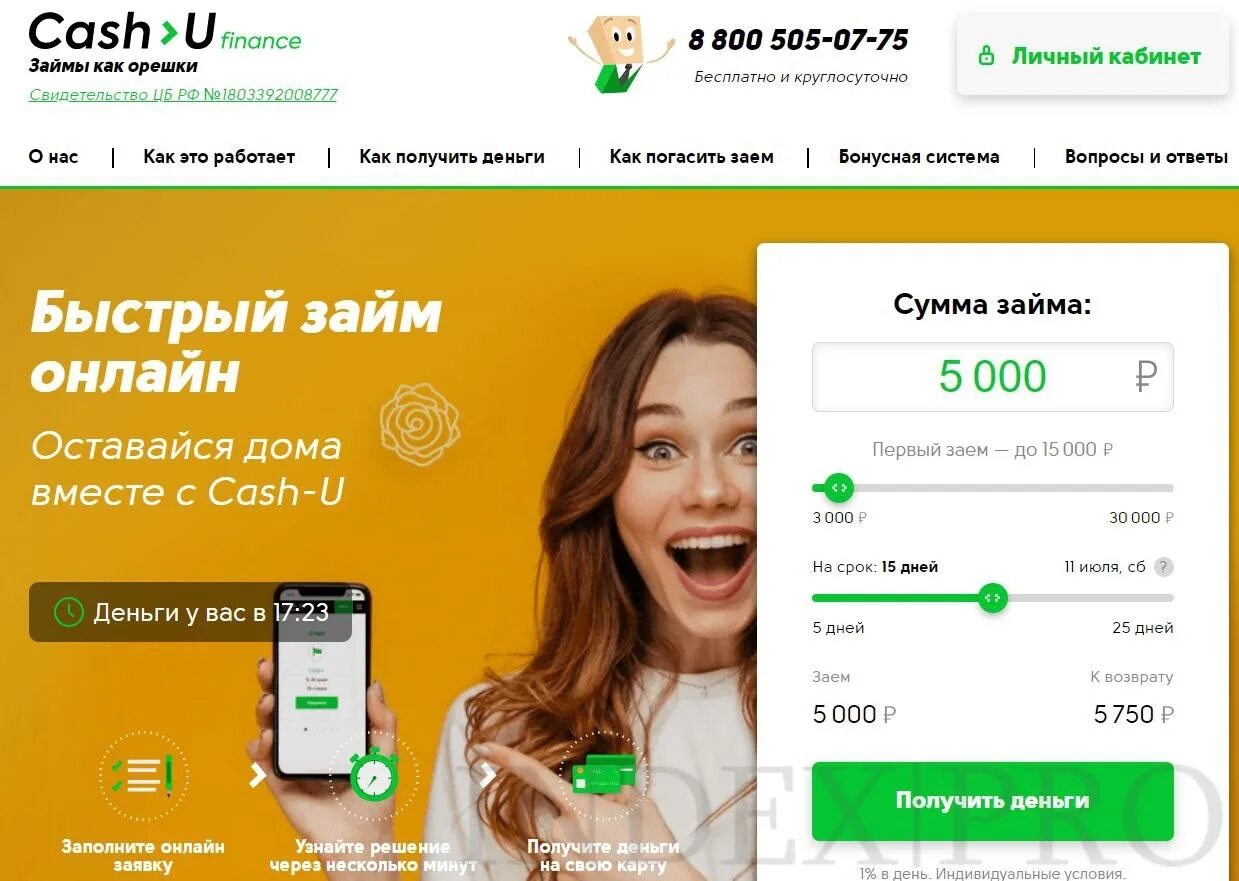 Cashu. Cash займ. Cash u Finance.