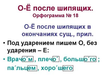 Однокоренные слова с шипящими на конце