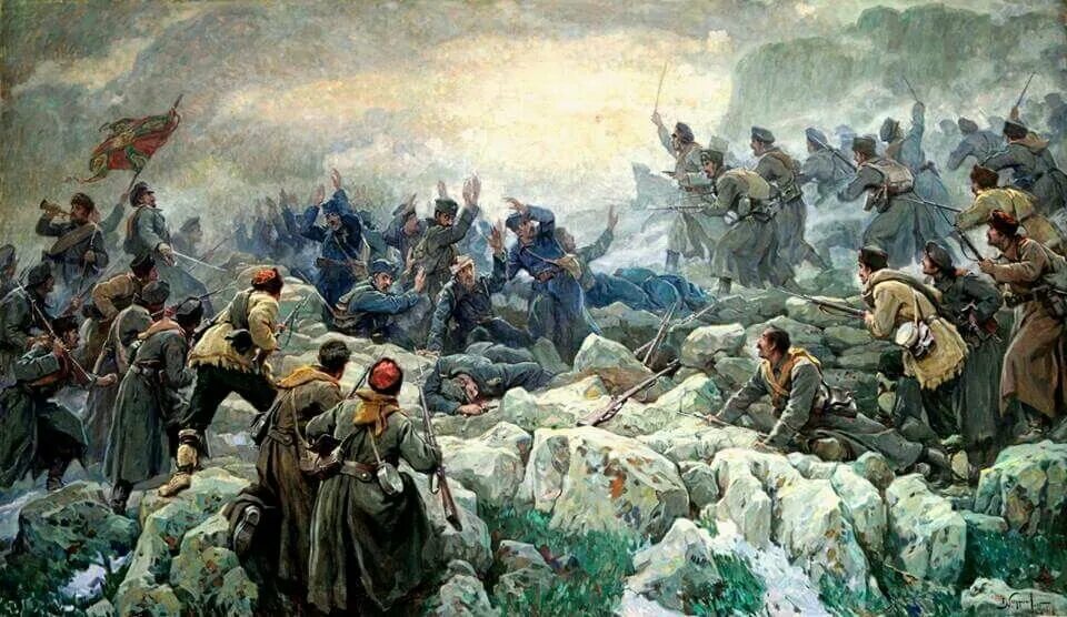 И было большое сражение и болгары стали. Сербско-болгарская война 1885-1886. война в болгарии 1885г. болгаро сербская война 1885 год. сражение на кушке 1885.