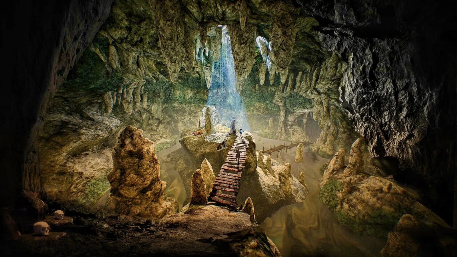 Храд спайн игра. Шахматы в космосе. Подземелье сталактиты. Озеро в пещере арт. Пещера с грибами арт.
