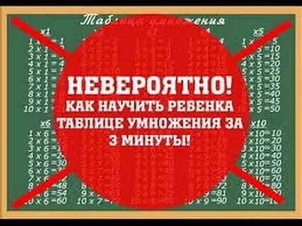 Как быстро выучить таблицу умножения за минуту