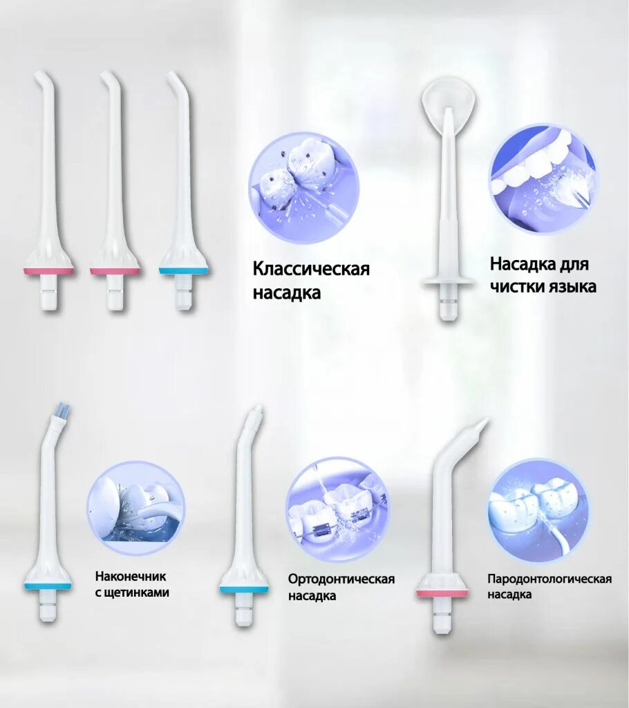 Насадки для ирригатора какая для чего