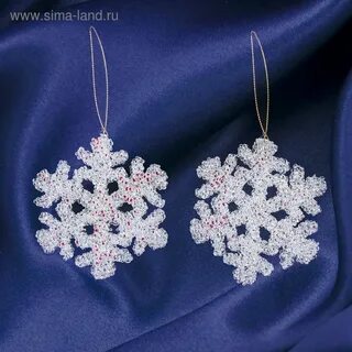 Елочные игрушки снежинки