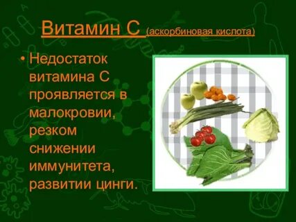 Недостаток аскорбиновой кислоты