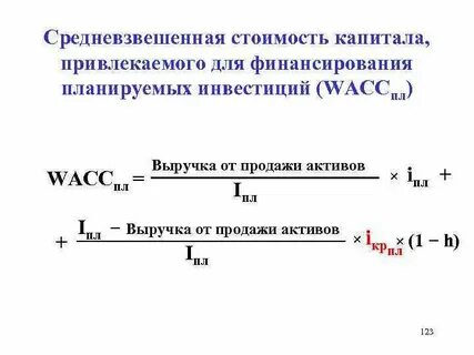 Средневзвешенный метод расчета
