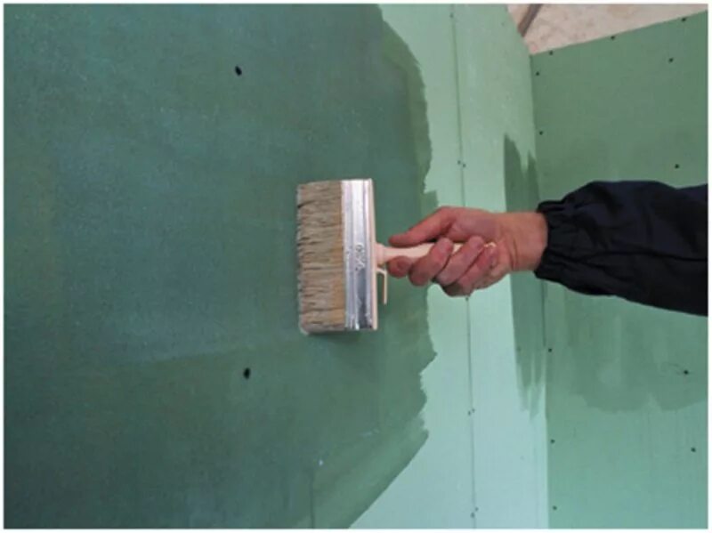 Перед покраской гипсокартона нужно. Грунтовка поверхности стен. Подготовка поверхности стен. Грунтование поверхности ГКЛ. Подготовка поверхности под облицовку плиткой.