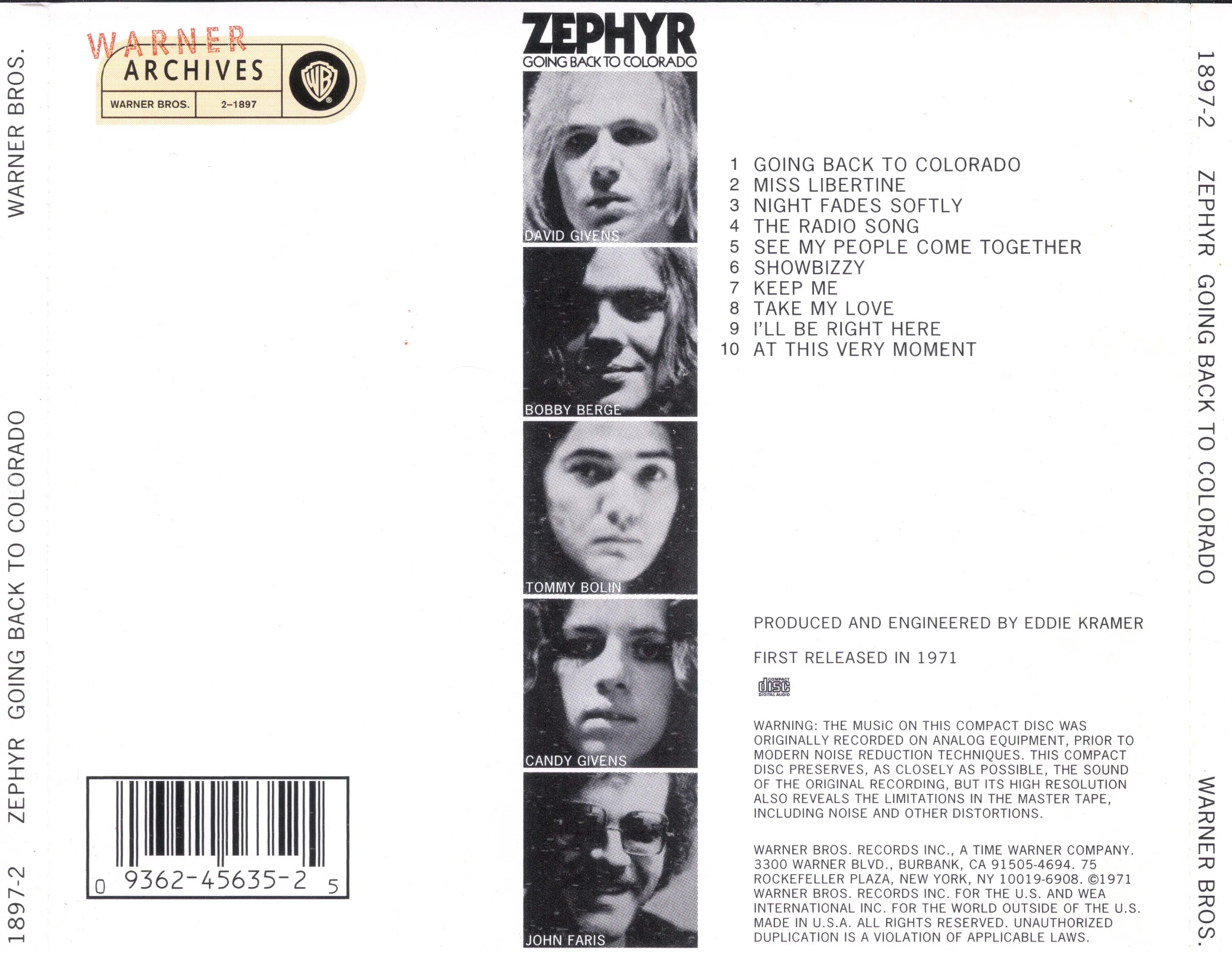 Zephyr 1971. Zephyr Band-going back to Colorado 1971. Zephyr - going back to Colorado. Going back.