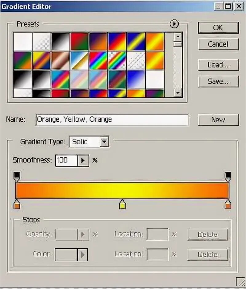 Typed gradient