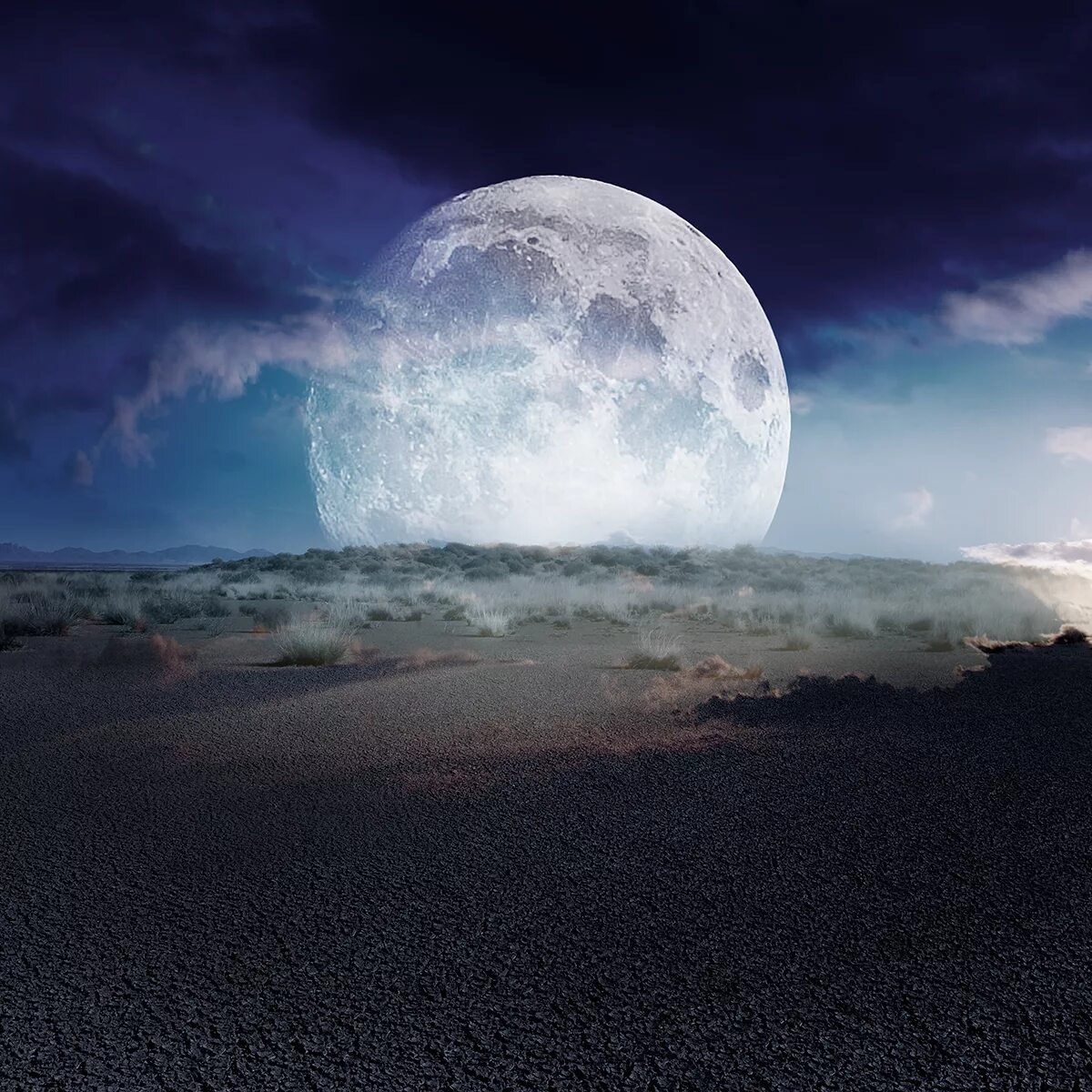 Луна светила из круглой. Огромная Луна. Лунный пейзаж. Луна в пустыне. Луна над пустыней.