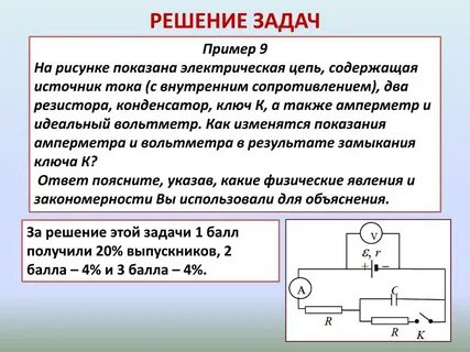 К источнику тока присоединены два одинаковых резистора