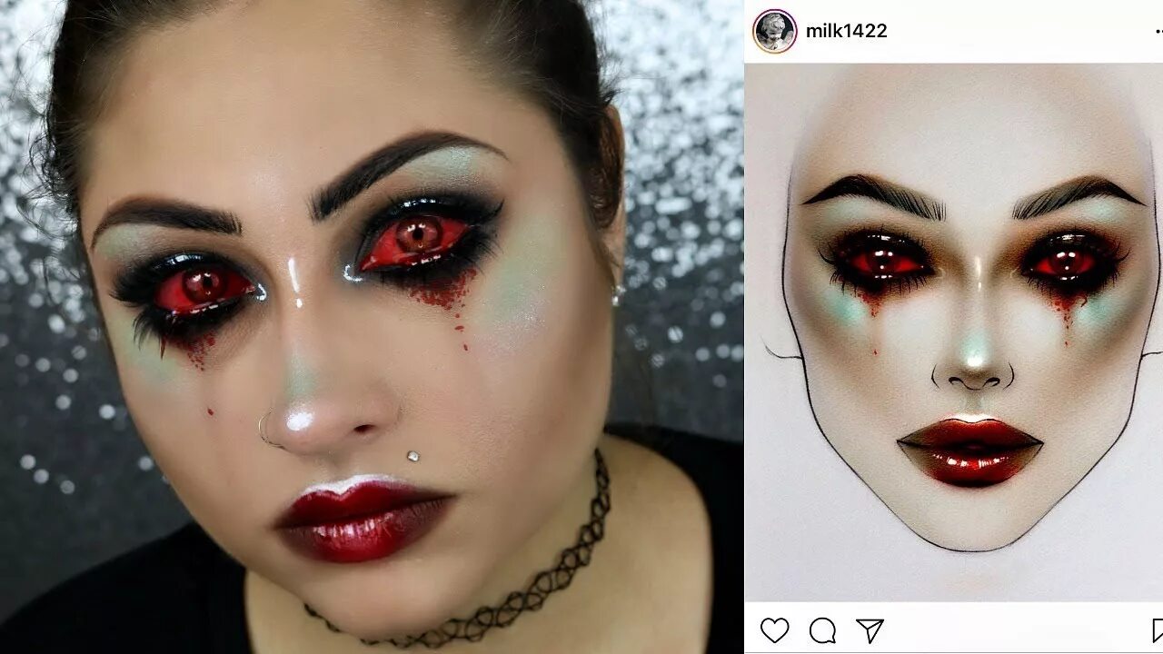 Легкий макияж демона Messy Little Devil- Makeup Transformation YouTube