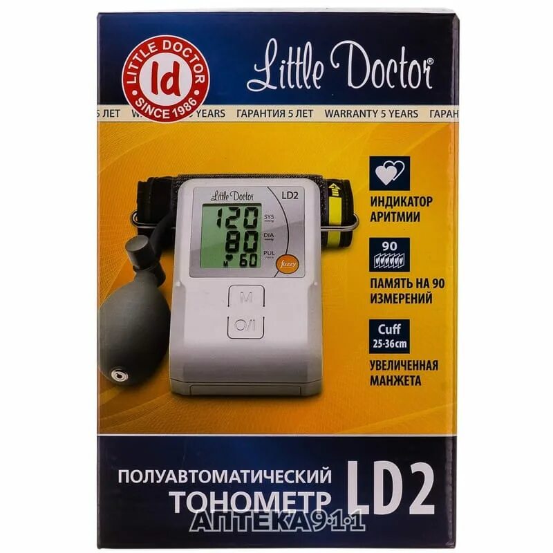 Тонометр little doctor ld2. Тонометр ld2 полуавтоматический цифровой. little doctor ld2 / литтл доктор - полуавтоматический тонометр на плечо. лд 2 тонометр.
