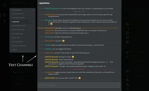 Text channels