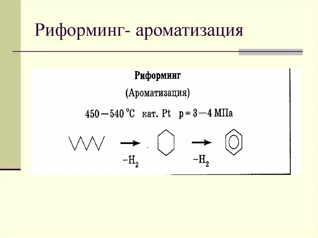 Переработка нефти риформинг. Каталитический риформинг нефти. Риформинг Ароматизация. Дегидроциклизация риформинг. Каталитический риформинг нефтепродуктов реакции.