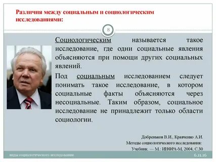 Социальные и социологические исследования