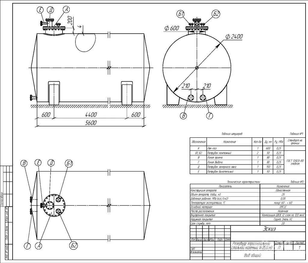 Чертеж резервуара РГС-25. Эскиз резервуара РГС 25. Эскиз резервуара РГС 50. РГС 25 м3. Фронт ргс гайдвайер