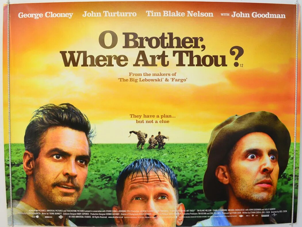 Brother here. O brother, where art thou 2000 постер. брат ты где.