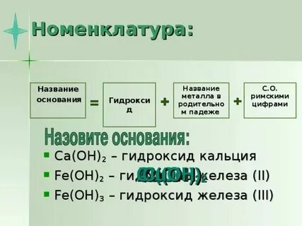 Гидроксид железа 3 формула соединения