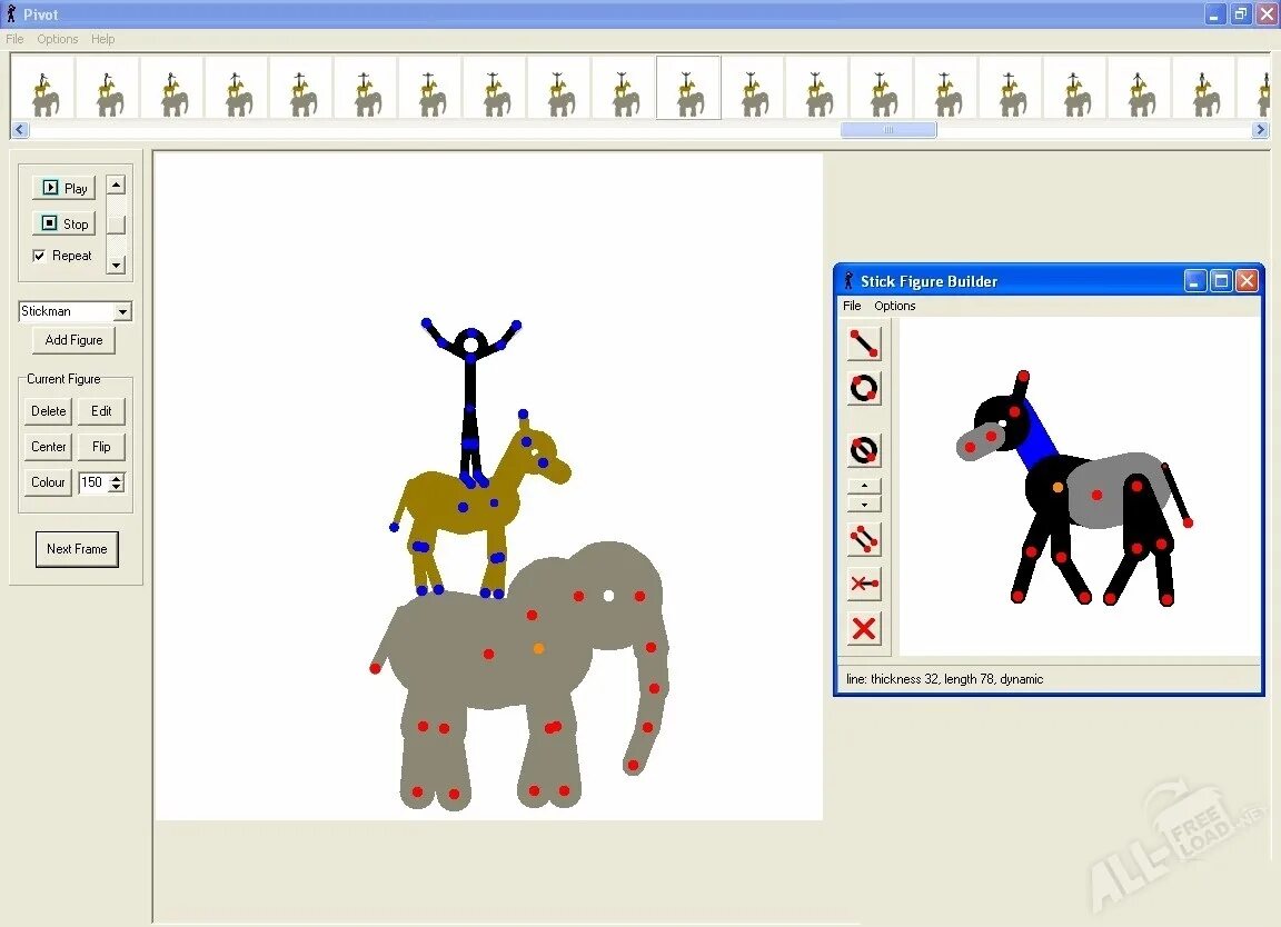 Программа Pivot Stickfigure Animator (Pivot). Проги для создании мультипликации. Программа для анимирования рисунков. Простые проги для анимации на ПК.