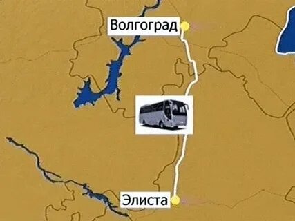 Карта элисты маршрут