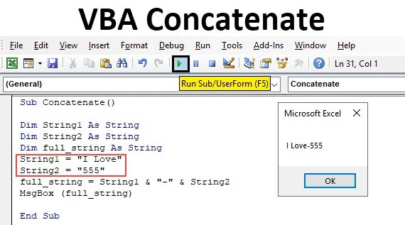 String concat. String в вба. вба конкатенация. vba тип string. join vba.